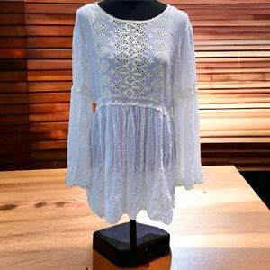 Melissa Odabash, Dress/Cover up, White, Size Large